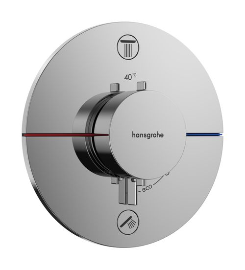 Hansgrohe-HG-ShowerSelect-Comfort-S-Thermostat-Unterputz-fuer-2-Verbraucher-mit-integrierter-Sicherungskombination-nach-EN1717-Chrom-15556000 gallery number 1